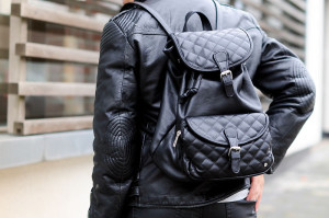 quilted backpack