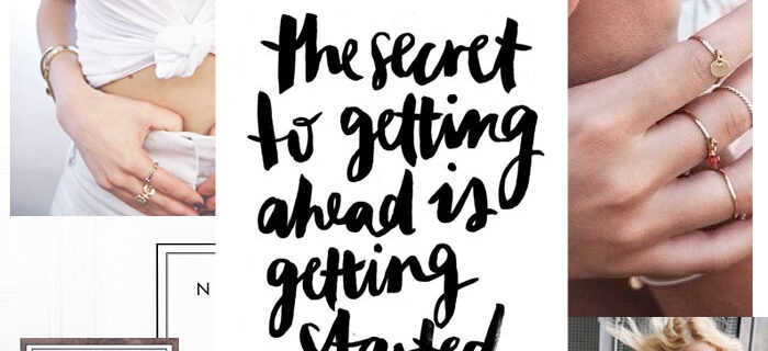 the secret to getting ahead is getting started