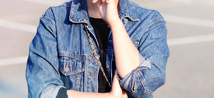 denim jacket, chanel bag - justlikesushi.com