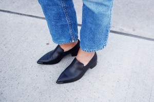 acne jaycee pointed loafers, acne pop